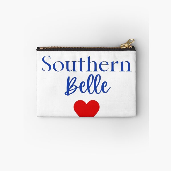 Item preview, Southern Belle Cute Blue Script Red Heart Graphic designed and sold by RahniNM.