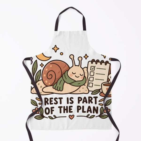 Item preview, Rest Is Part of the Plan Cozy Snail ADHD Reminder designed and sold by Tharaazu.