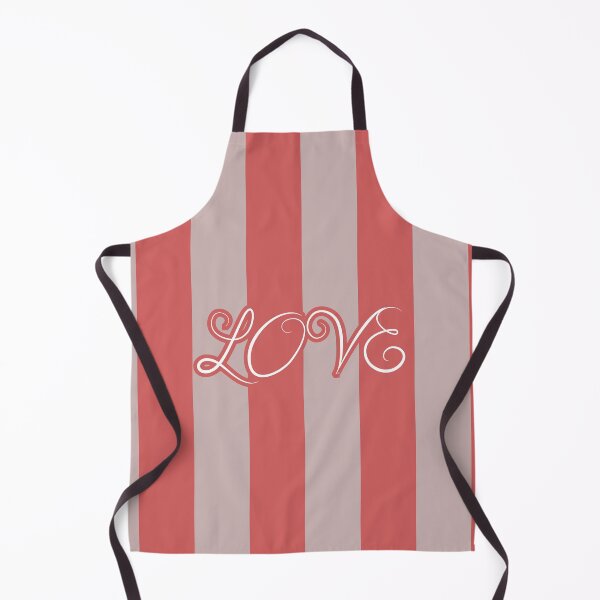 Item preview, Romantic LOVE Script Typography Pink Vertical Stripes designed and sold by Uniquely Yours.