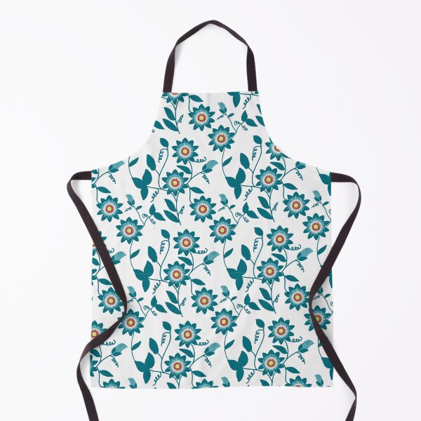 Item preview, Vintage Teal Passionflower Vine Pattern designed and sold by virabloom.