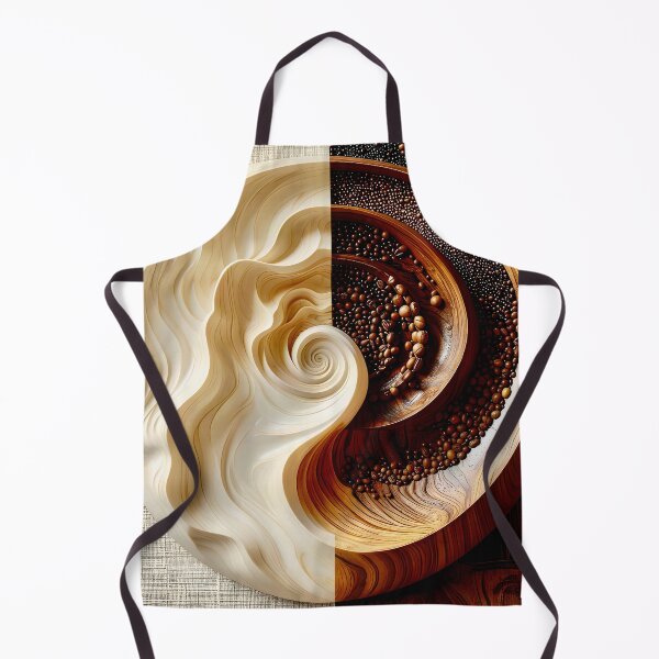 Item preview, Dual Wooden Spiral Design in Brown and Gold designed and sold by Vicky Brago-Mitchell®.