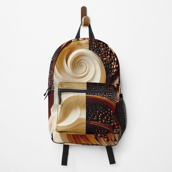 Item preview, Dual Wooden Spiral Design in Brown and Gold designed and sold by Vicky Brago-Mitchell®.