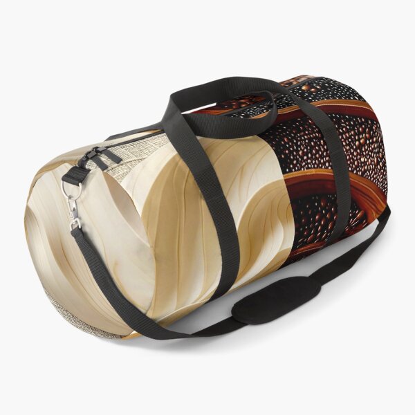 Item preview, Dual Wooden Spiral Design in Brown and Gold designed and sold by Vicky Brago-Mitchell®.