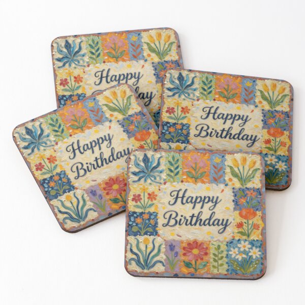 Item preview, Happy Birthday Card  designed and sold by The Quilting Bee.
