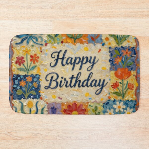Item preview, Happy Birthday Card  designed and sold by The Quilting Bee.
