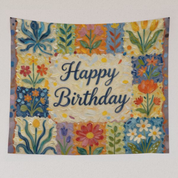 Item preview, Happy Birthday Card  designed and sold by The Quilting Bee.