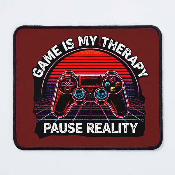 Item preview, Game Is My Therapy | Synthwave Gamer Neon Design designed and sold by AstronautMerch.