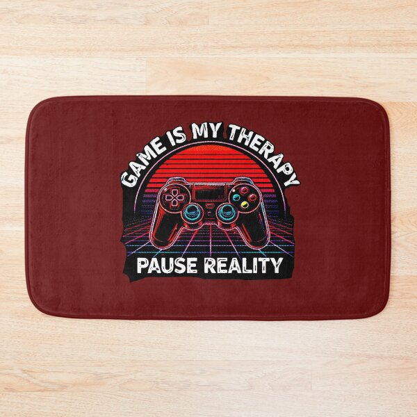 Item preview, Game Is My Therapy | Synthwave Gamer Neon Design designed and sold by AstronautMerch.