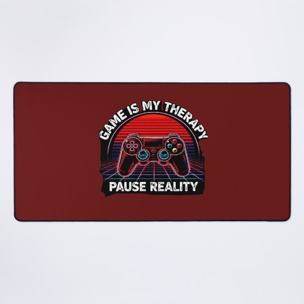 Item preview, Game Is My Therapy | Synthwave Gamer Neon Design designed and sold by AstronautMerch.