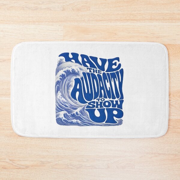 Item preview, Have The Audacity To Show Up Retro Wave Motivational Quote designed and sold by FestivityFinds.