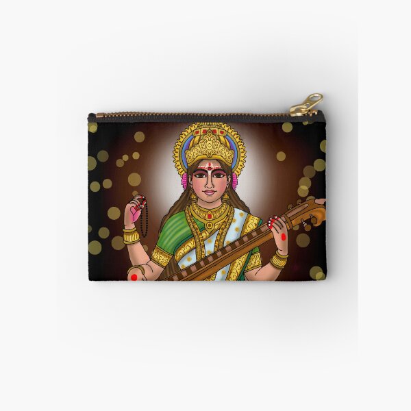 Item preview, Goddess Saraswati Artwork | Divine Hindu Goddess Digital Art & Spiritual Illustration designed and sold by Harshit_Digital_Arts.