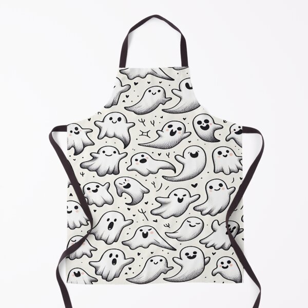 Item preview, A Playful Whimsical Ghost Illustrations with Smiling Faces Repeating Seamless Patterns Perfect for Halloween Spooky Vibes designed and sold by Matt_Smith.
