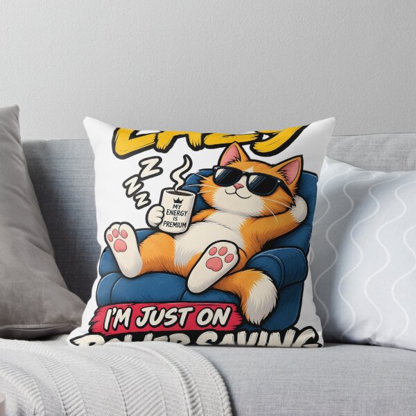 Item preview, Cartoon cat relaxing in armchair with coffee mug isolated on a transparent background designed and sold by shadoweeekhan.