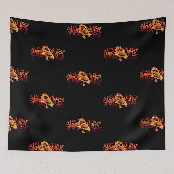 Item preview, One Piece Monkey D Luffy Graffiti Flame Straw Hat designed and sold by MillieRhodes.