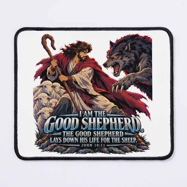 Item preview, Good Shepherd - John 10:11 - Anime Version designed and sold by JimmyRetron.
