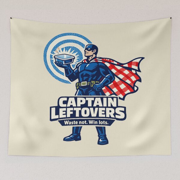 Item preview, Captain Leftovers – Waste Not Win Lots designed and sold by KungPowUnicorn.