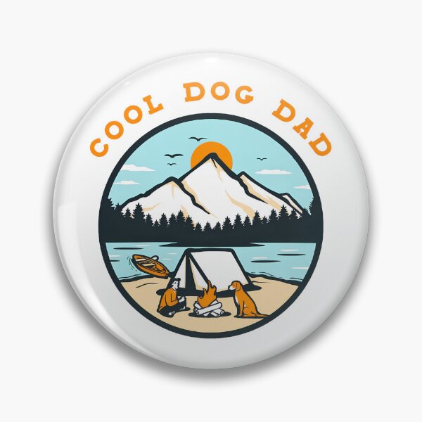 Item preview, Cool Dog Dad Camping Adventure Scene designed and sold by SoyLamderma.