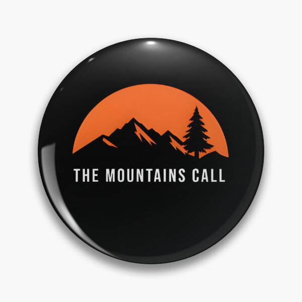 Item preview, The Mountains Call Vintage Orange Sunset Hiking T-Shirt designed and sold by FestivityFinds.