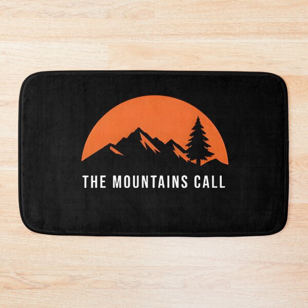 Item preview, The Mountains Call Vintage Orange Sunset Hiking T-Shirt designed and sold by FestivityFinds.