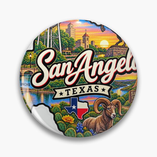 Item preview, San Angelo Texas Art designed and sold by Red-Official.