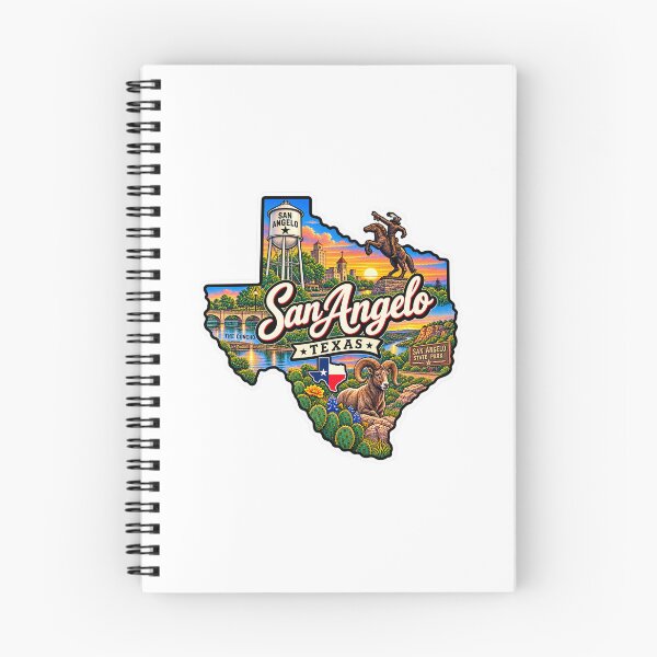 Item preview, San Angelo Texas Art designed and sold by Red-Official.