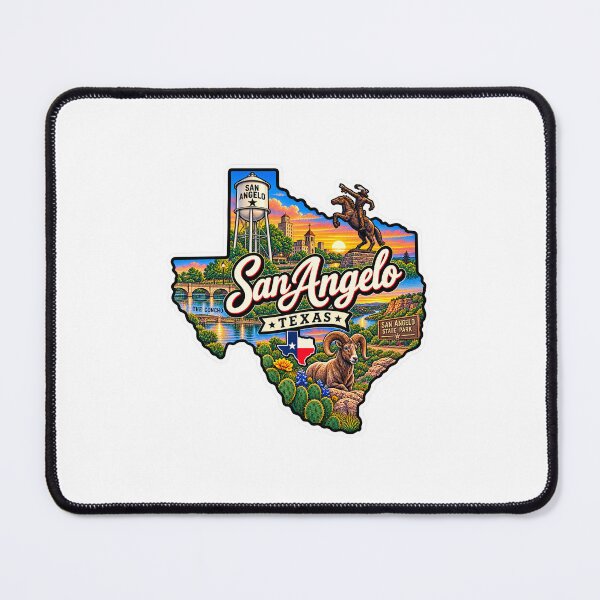 Item preview, San Angelo Texas Art designed and sold by Red-Official.