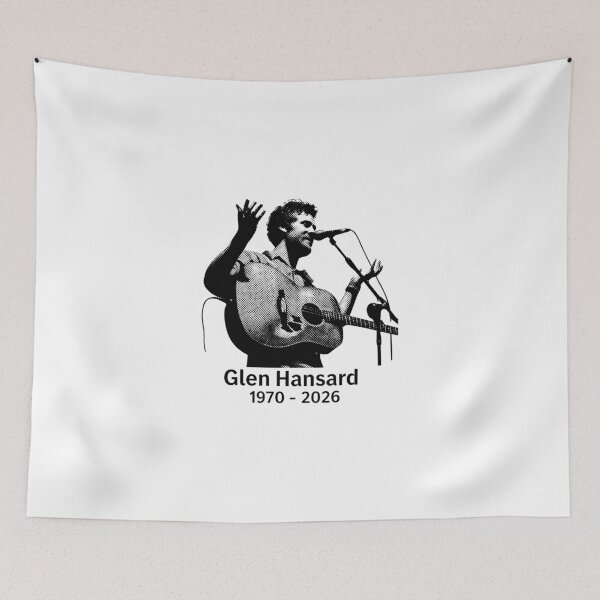 Item preview, RIP Glen Hansard Singer with Acoustic Guitar memorial designed and sold by oliviamaer.
