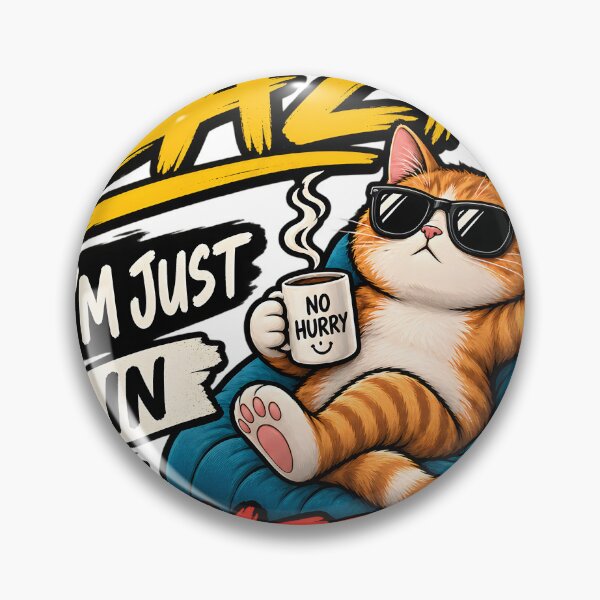 Item preview, Ginger cat in sunglasses with coffee and text isolated on a transparent background designed and sold by shadoweeekhan.