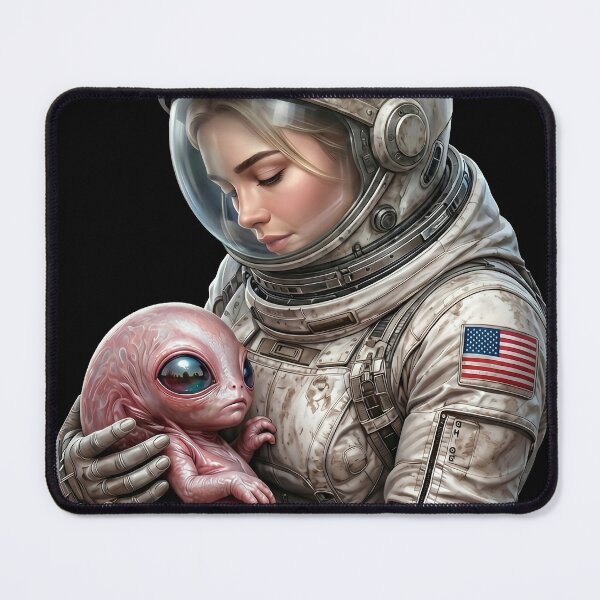 Item preview, Cosmic Motherhood Astronaut and Baby Alien designed and sold by HexOne.