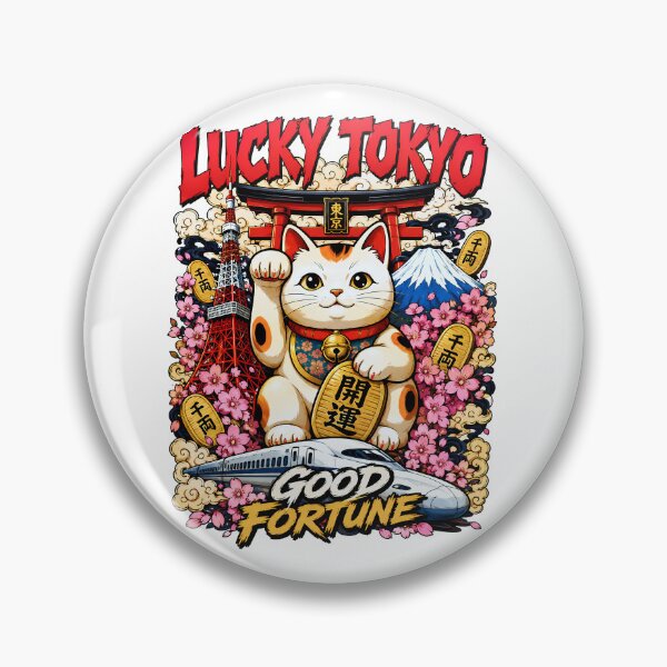 Item preview, Lucky Tokyo Maneki Neko Good Fortune Japanese Streetwear designed and sold by Tong4130.