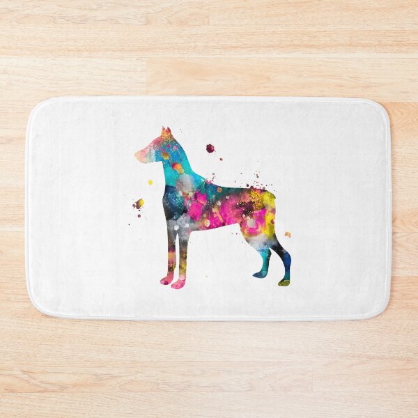 Item preview, Watercolor Doberman Silhouette designed and sold by SoyLamderma.
