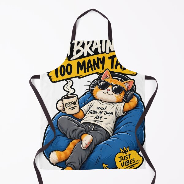 Item preview, Ginger cat relaxing on bean bag with coffee and headphones isolated on a transparent background designed and sold by shadoweeekhan.