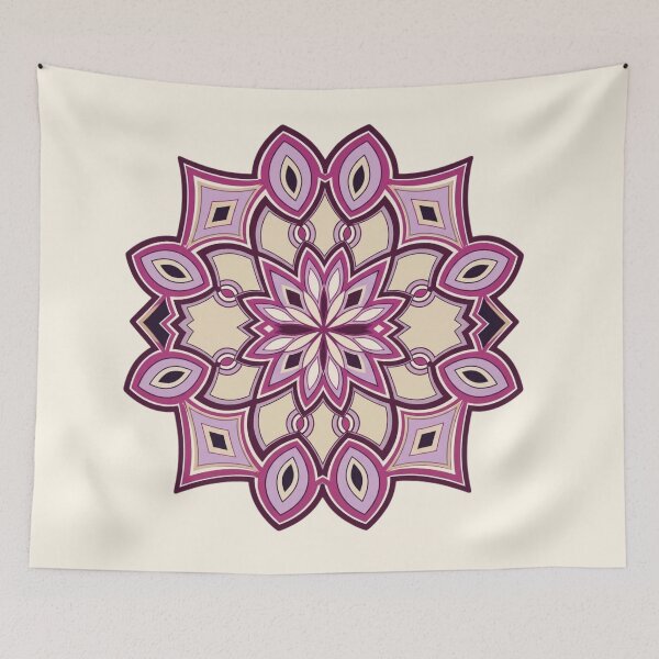 Item preview, Purple Mandala Flower designed and sold by Dancingrabbit Studio.