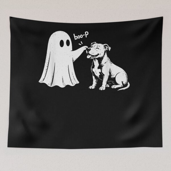 Item preview, Pit Bull Boo P Ghost Nose Boop Halloween Dog Lover Men Women designed and sold by FrancisJoh.