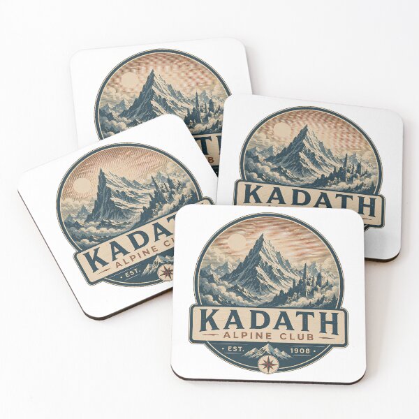 Item preview, Kadath Alpine Club Vintage Mountaineering Emblem | Lovecraft Dreamlands Retro Outdoor Shirt designed and sold by Extravanganzza.