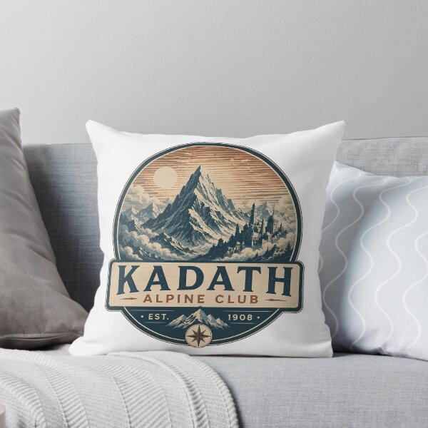 Item preview, Kadath Alpine Club Vintage Mountaineering Emblem | Lovecraft Dreamlands Retro Outdoor Shirt designed and sold by Extravanganzza.