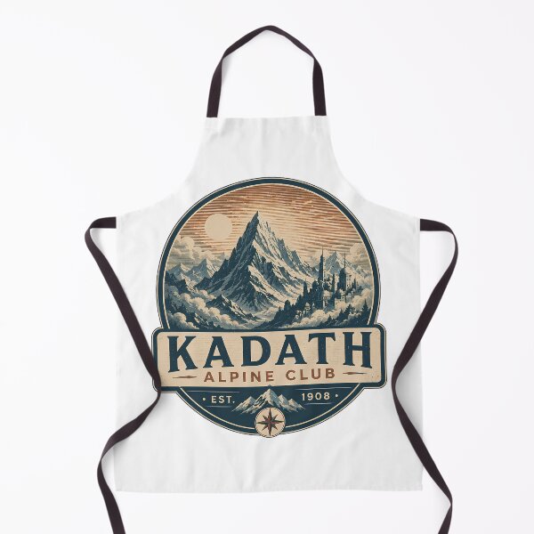 Item preview, Kadath Alpine Club Vintage Mountaineering Emblem | Lovecraft Dreamlands Retro Outdoor Shirt designed and sold by Extravanganzza.