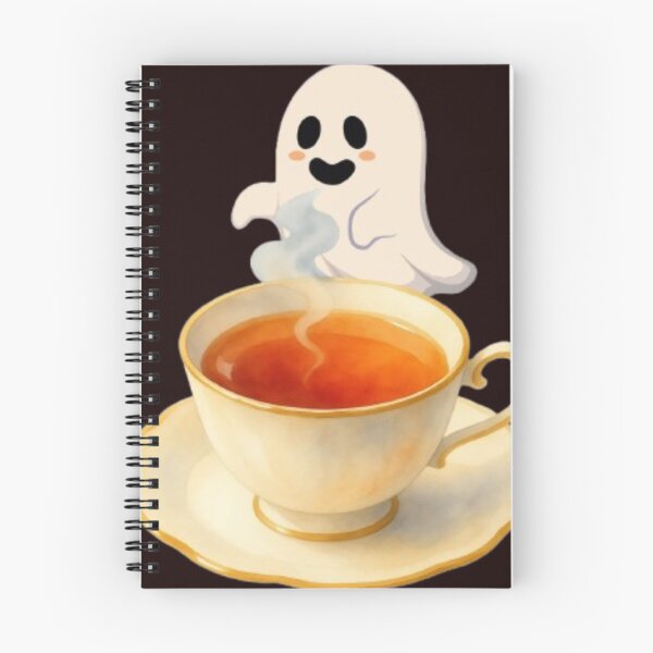Item preview, Kawaii Ghost Teacup Steaming Tea designed and sold by Akira Design Store.