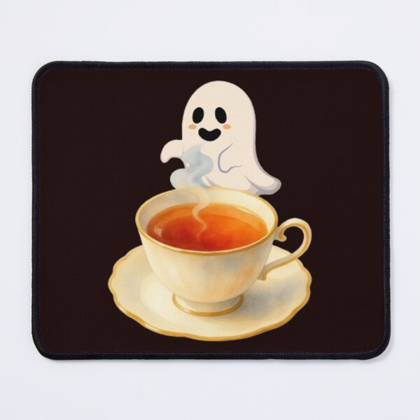 Item preview, Kawaii Ghost Teacup Steaming Tea designed and sold by Akira Design Store.