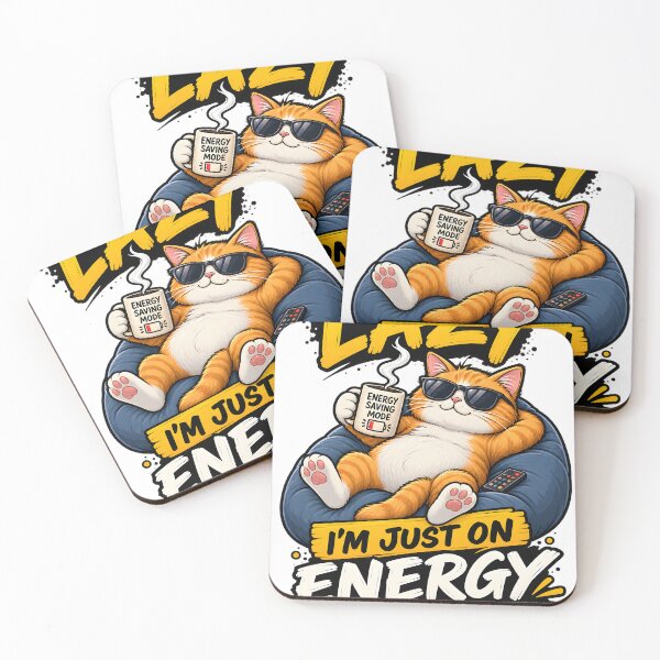 Item preview, Ginger cat relaxing on beanbag with coffee mug isolated on a transparent background designed and sold by shadoweeekhan.