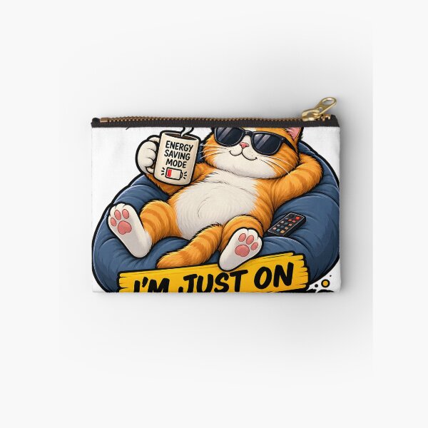 Item preview, Ginger cat relaxing on beanbag with coffee mug isolated on a transparent background designed and sold by shadoweeekhan.