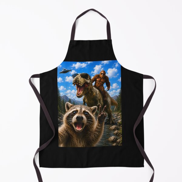 Item preview, Raccoon Selfie Bigfoot T Rex UFO Funny Animal Meme Wildlife designed and sold by FrancisJoh.