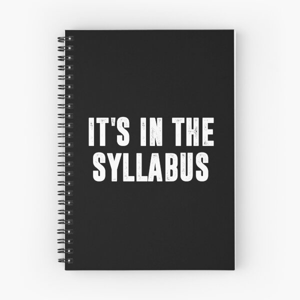 Item preview, It's In The Syllabus - Funny Teacher Gift designed and sold by chatrinemelca.