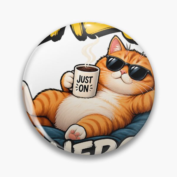 Item preview, Ginger cat wearing sunglasses with coffee cup text isolated on a transparent background designed and sold by shadoweeekhan.