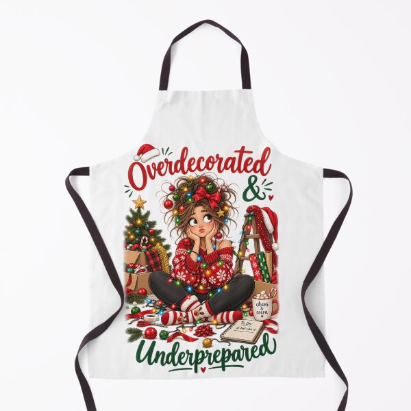 Item preview, Overdecorated & Underprepared | Funny Christmas Humor designed and sold by MotylekAnia.