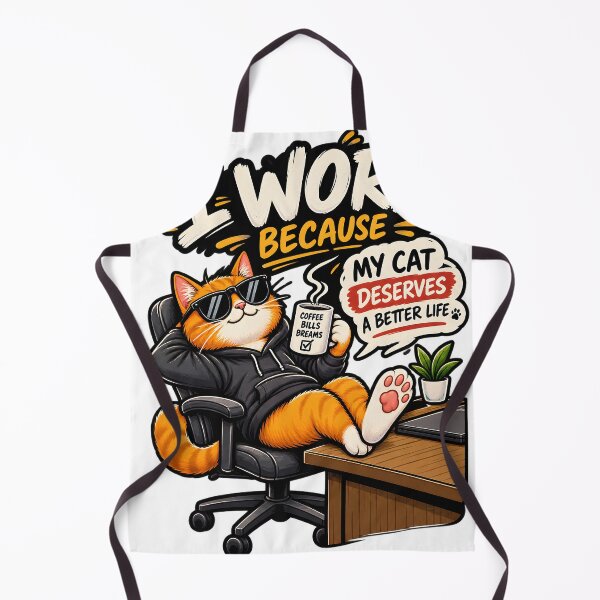 Item preview, Orange cat in hoodie with coffee and text isolated on a transparent background designed and sold by shadoweeekhan.