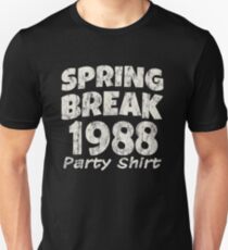 Spring Break Party Shirt 1988 Vintage Disco Funk Unisex T-Shirt