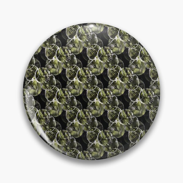 Item preview, Grunge White and Green Circle Pattern on Black designed and sold by Artistestella.