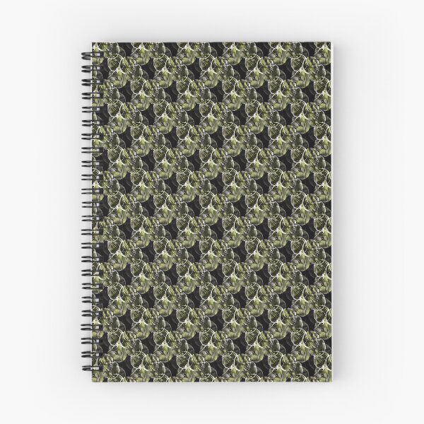 Item preview, Grunge White and Green Circle Pattern on Black designed and sold by Artistestella.