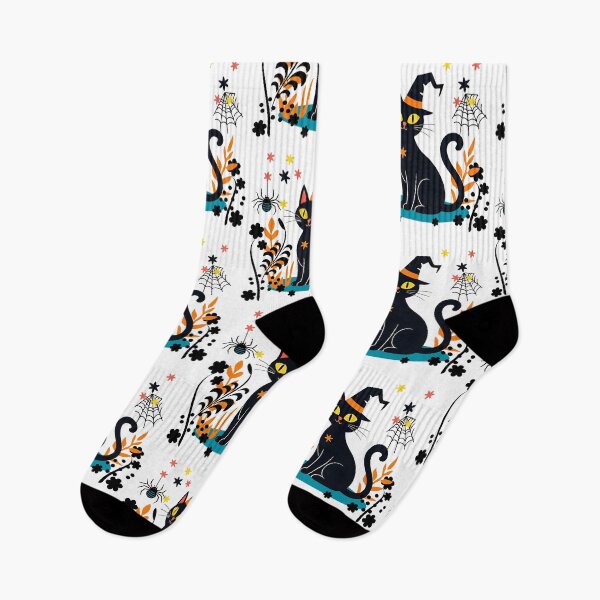 Item preview, Halloween Cat in the Meadow designed and sold by Sharon Schwalbe.